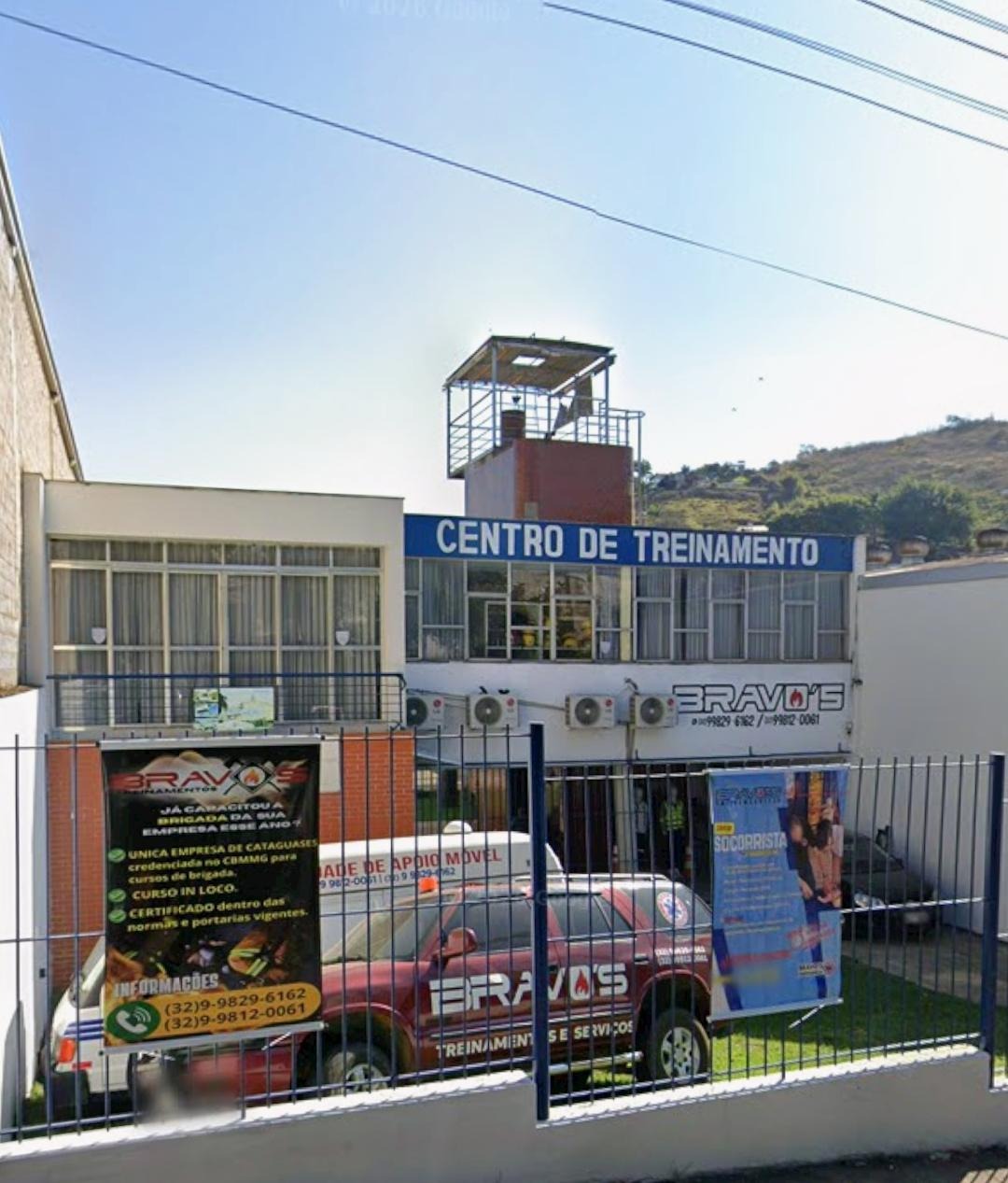 Fachada do Centro de Treinamento Bravo's em Cataguases